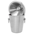 Brushed Stainless Steel Half Bottle Spittoon Wine Tasting Receptacle